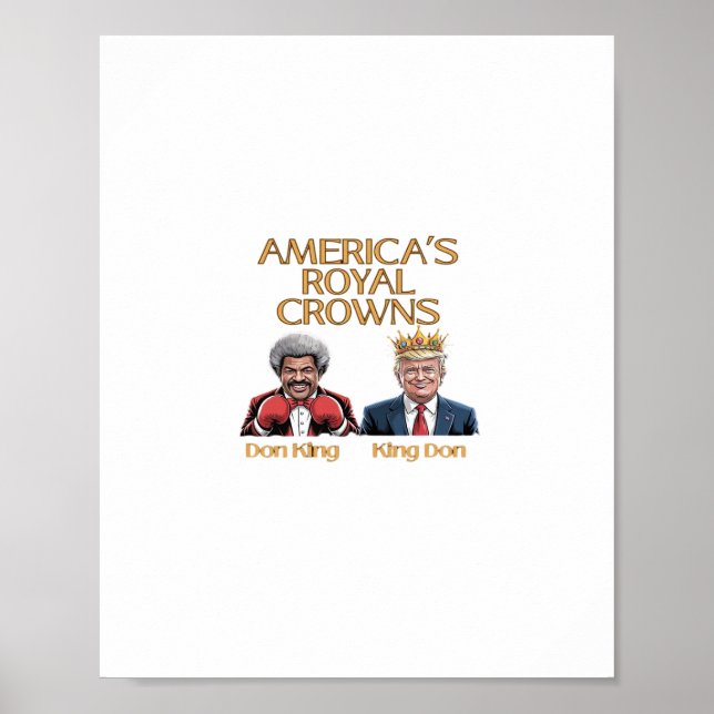 Poster Coroa da América e Gráfico de Doação (Frente)