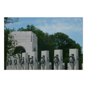 Pôster Coroa de Flores do Memorial da II Guerra Mundial e
