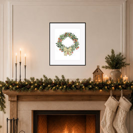 Poster Coroa de Natal Botânica