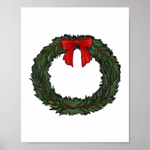 Poster Coroa de Natal Clássica