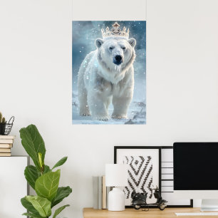 Poster Coroa de Neve Polar e Peles Neves