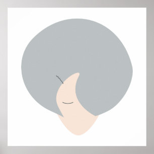 Poster Coroa de Sabedoria   Arte Feminina Minimalista Mod