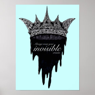 Poster Coroa do gotejamento com texto - v2