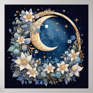 Poster Coroa Lunar Dourada