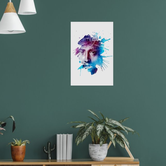 Poster Coroa Thorn Jesus Cristo Paixão Abstrato (Sala de Estar 1)