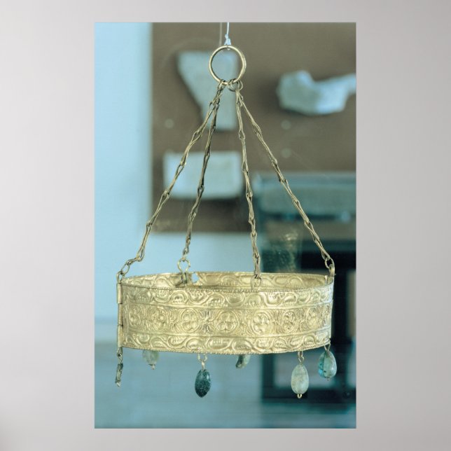 Pôster Coroa votiva do tesouro de Guarrazar (Frente)