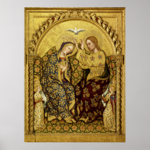 Poster COROAÇÃO DA VIRGEM por Gentile Da Fabriano