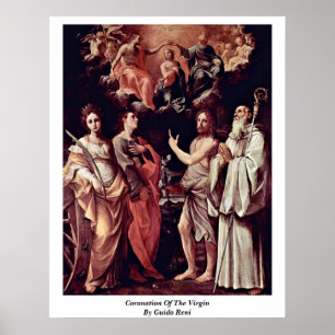 Pôster Coroação do Virgin por Guido Reni