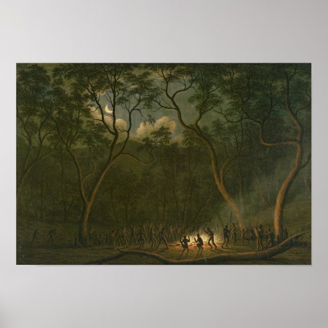 Pôster Corobore aborígene na Terra de Van Diemen (Frente)