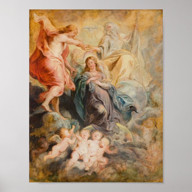 Poster Coronação da Virgem (Frente)