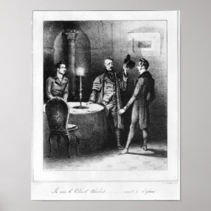 Pôster Coronel Chabert, ilustração "Le Coronel"