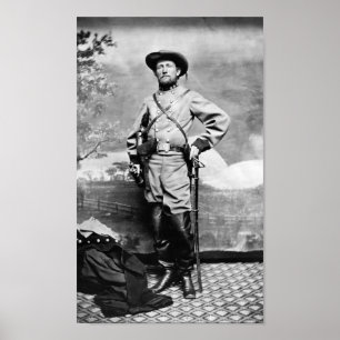 Poster Coronel John Mosby - retrato da guerra civil