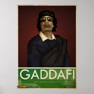 Pôster Coronel Kaddafi