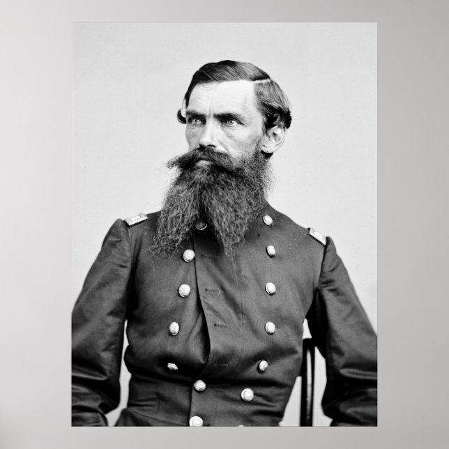 Poster Coronel Strother, 3ª Cavalaria WV, 1860s (Frente)
