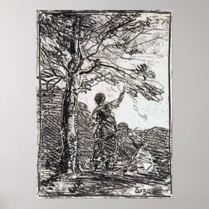 Poster Corot - Menina E Morte