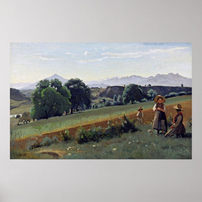 Poster Corot - Mornex (Haute-Savoie) 1840 (Frente)