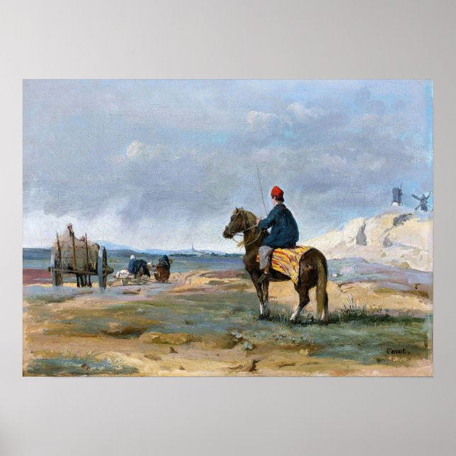 Poster Corot - O Agricultor de Pithiviers (Frente)