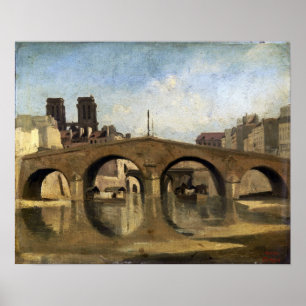 Poster Corot - O Santo de Pont Antigo - Michel 1823