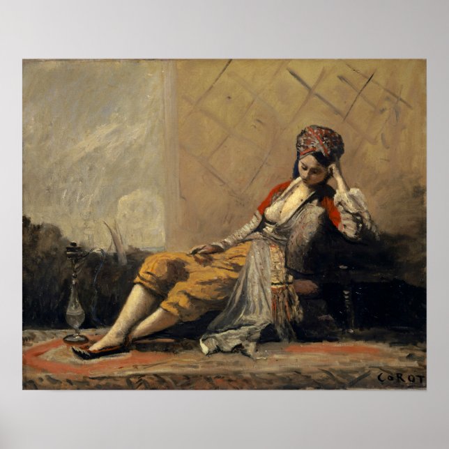 Poster Corot - Odalisque 1871 (Frente)