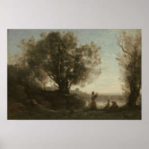 Poster Corot - Orfeus Lamentando Eurydice