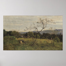 Poster Corot - Paisagem Com Mulher Camponesa 1861