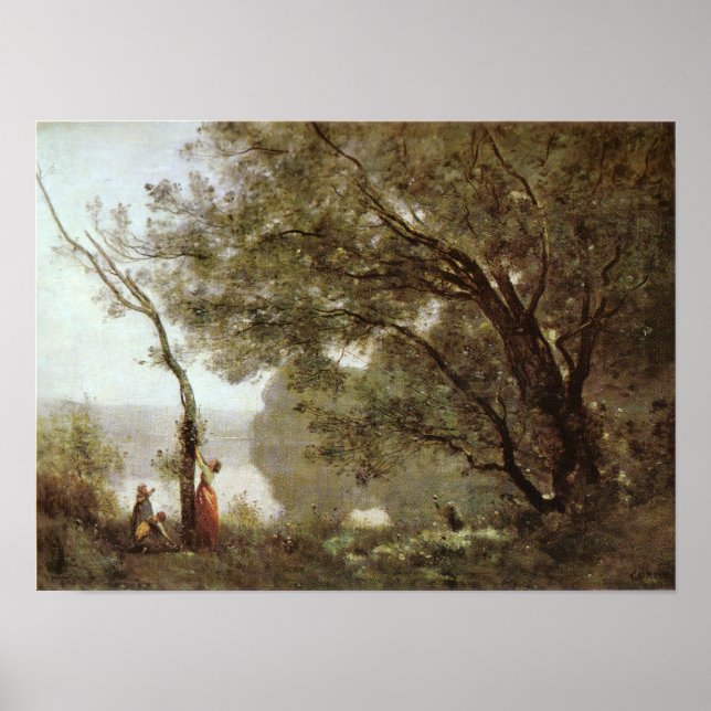 Poster Corot - Souvenir de Mortefontaine (Frente)