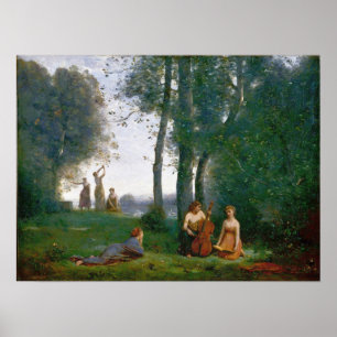 Poster Corot - The Champetre Concert