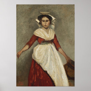 Poster Corot - Uma Menina Italiana 1826