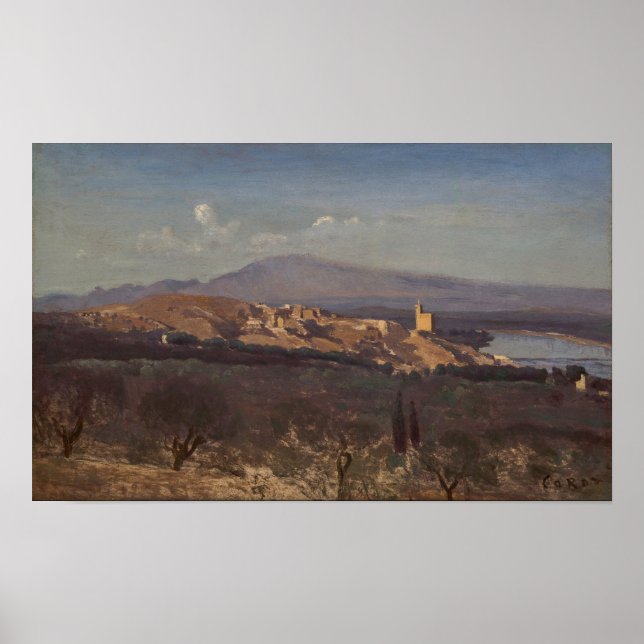 Poster Corot - Villeneuve-Les-Avignon (Frente)