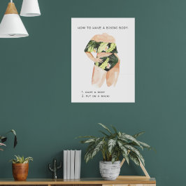 Poster Corpo de Biquíni de Verão | Ilustração em Aquarela