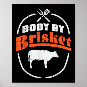 Poster Corpo De Brisket Funny Churrasco Barbecue Meat Gri