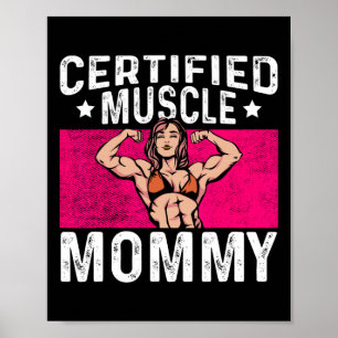 Poster Corpo de Mãe Construtora Muscular Certificada Dia