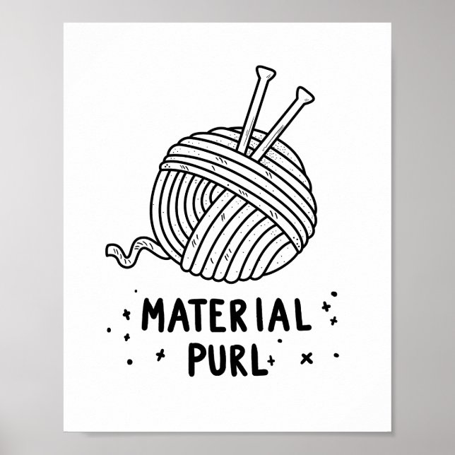 Poster Corpo de tricô de Purl Material (Frente)