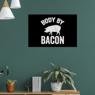 Poster Corpo por amante de porcos bacon