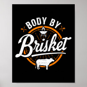 Poster Corpo Por Brisket Funny Byrbecue Lover Churrasco F