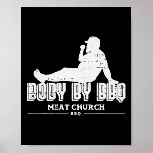 Poster Corpo Por Churrasco Funny Byrbecue Grill Meat Love