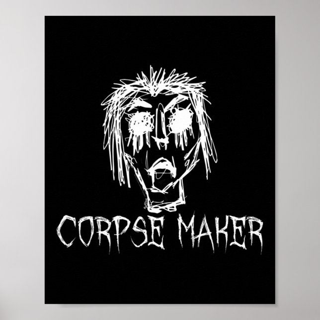 Poster Corpse Maker Halloween Figurume Design (Frente)