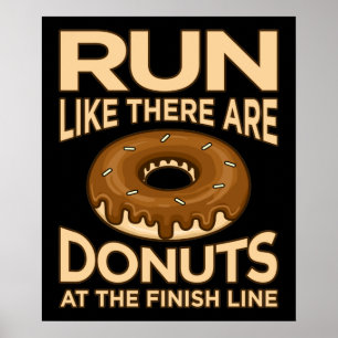 Poster Corra Como Se Houvesse Um Executante Da Maratona D