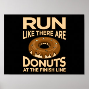 Poster Corra Como Se Houvesse Um Executante Da Maratona D