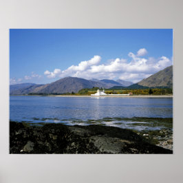 Poster Corran Lighthouse Loch Linnhe Scotland