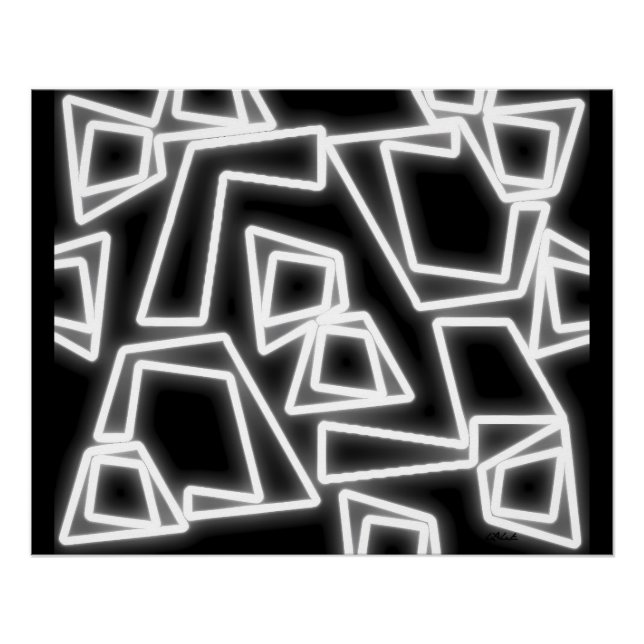 Pôster Corredor de Grade Neon (Frente)