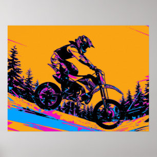 Poster Corredor Descendo - Piloto de Motocross