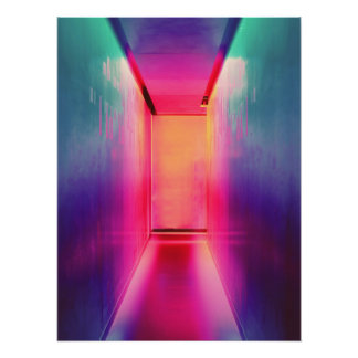 Pôster Corredor Liminal de Neon