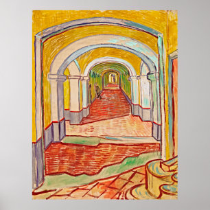Poster Corredor no Asylum Van Gogh Retro Masterpart