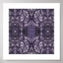 Poster Corredores Roxo Escuro Arte Abstrata em Aquarela
