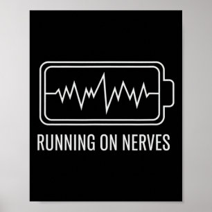 Poster Correndo Em Nerves Ansiedade Energia Saúde Mental