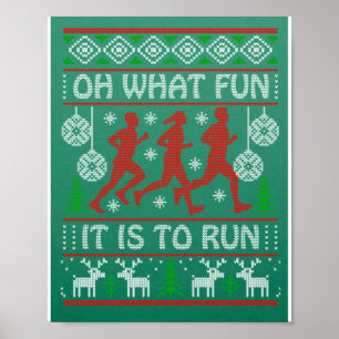Poster Correndo o Natal Dando Ideia Que Divertimento É Di
