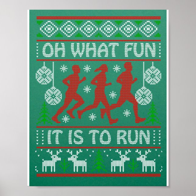 Poster Correndo o Natal Dando Ideia Que Divertimento É Di (Frente)