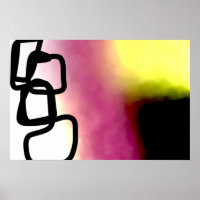 Corrente de bloqueio: Abstrato cor-de-rosa, amarel