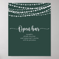Corrente de Cordas Luz Bar Aberto de Casamento Ver
